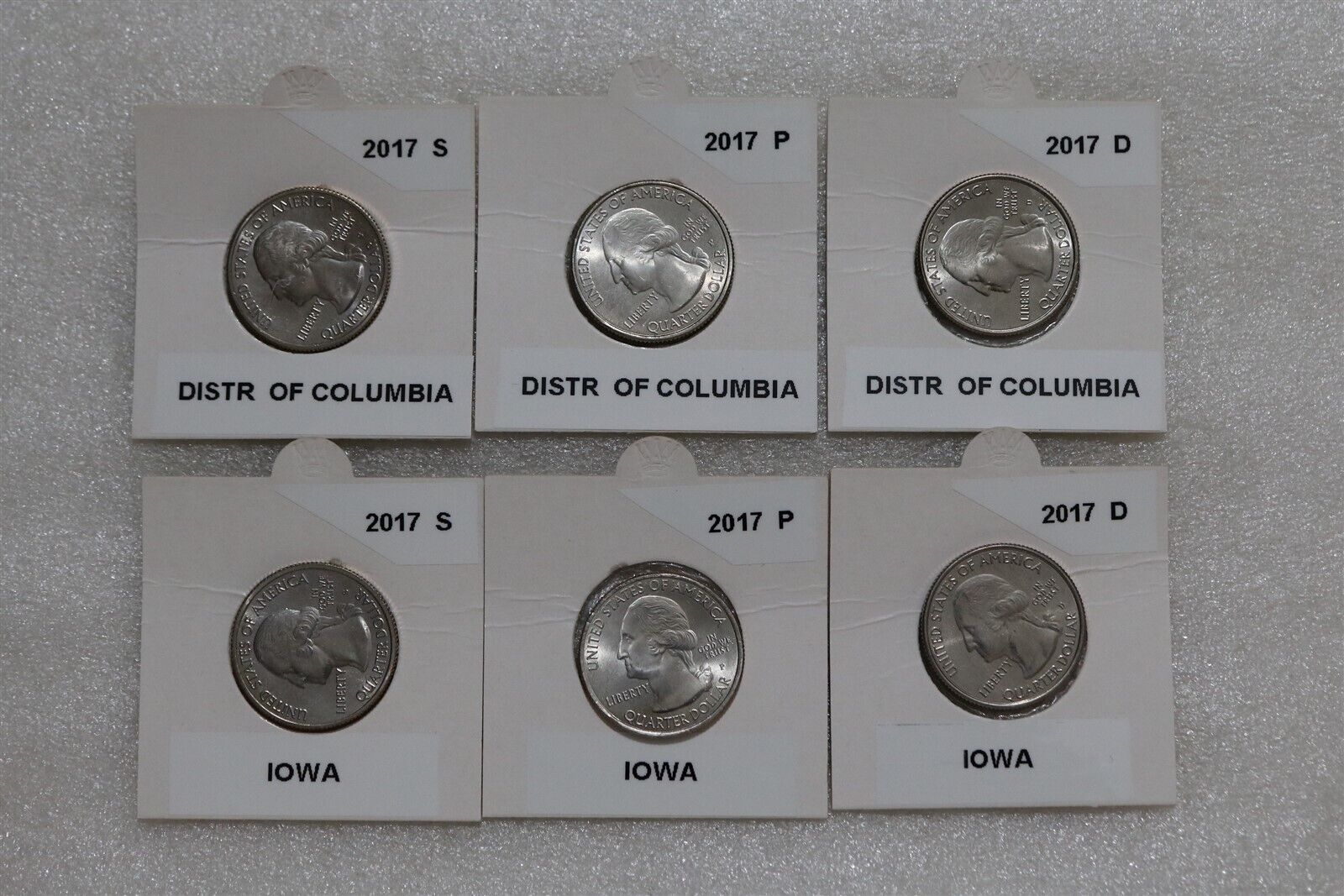 Usa Quarters From 2017 Collection B49 #1032