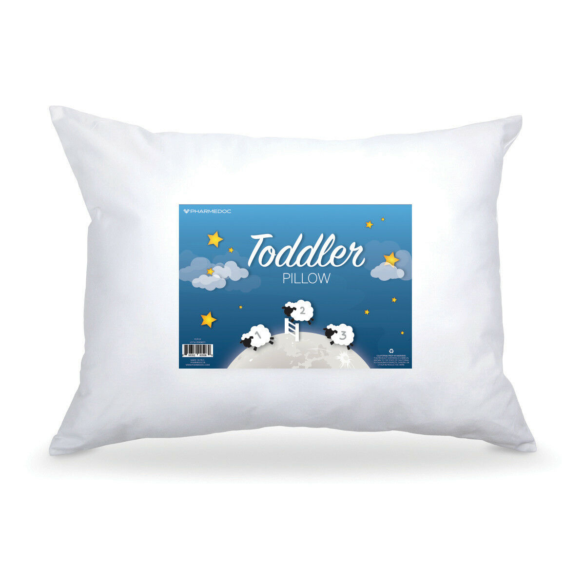 Pharmedoc Toddler Pillow - Little Pillow For Kids Ages 1-5 - 14" X 19 Inches